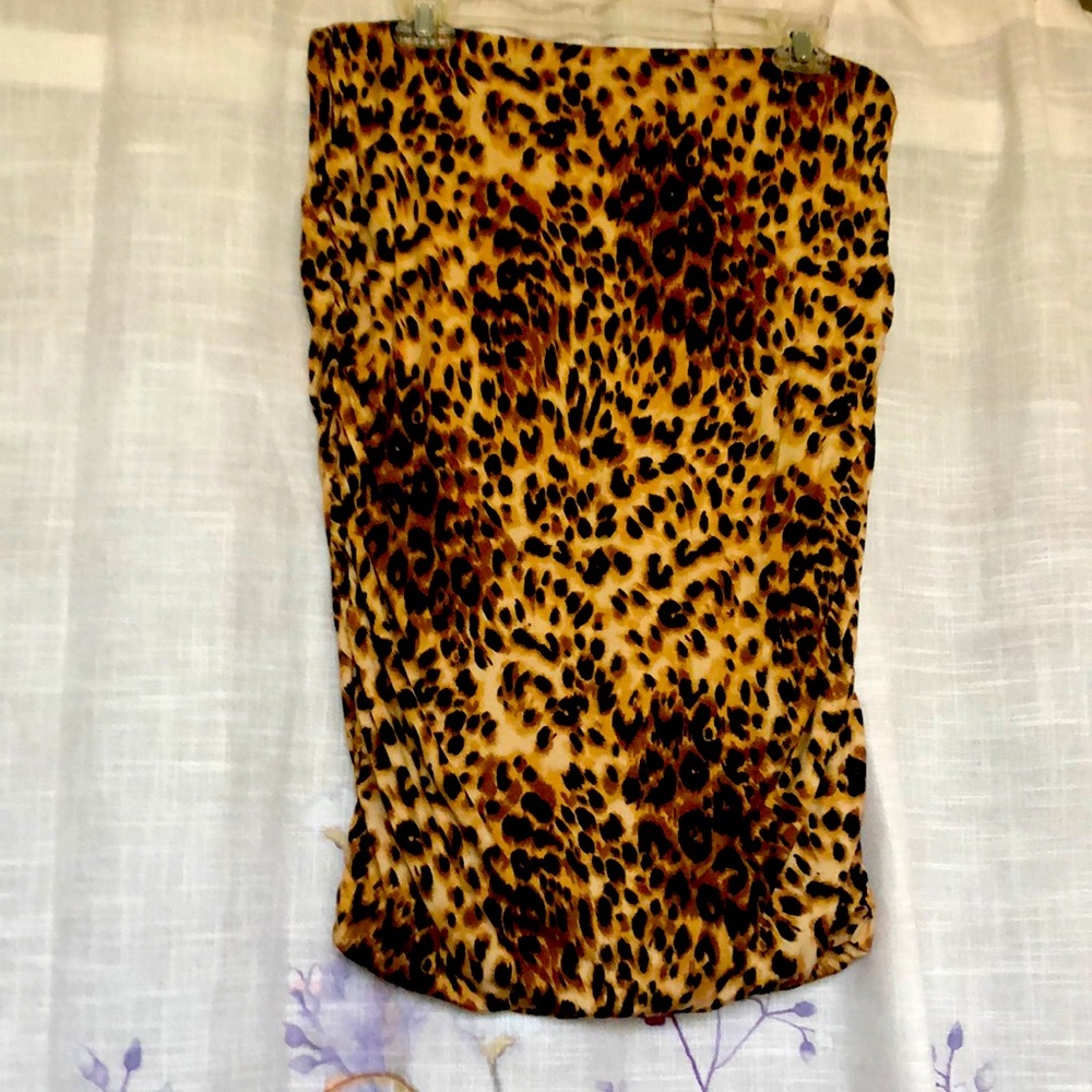 Animal print skirt
